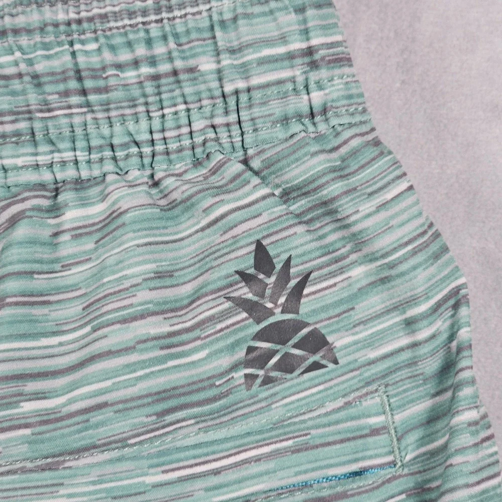 Chubbies Swim Trunks Mens Medium Green Space Dye 5.5 Inseam Compression Liner